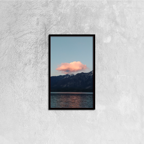 Lazy Cloud Just Chillin' (Framed Canvas Print)